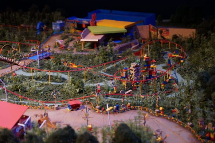 Toy Story Land Model slinky dog dash