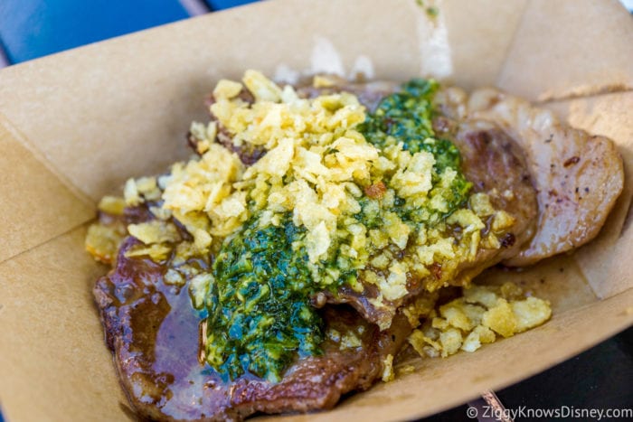 Australia Review 2017 Epcot Food and Wine Festival Grilled Lamb T-Bone with Mint Pesto and Potato Crunchies