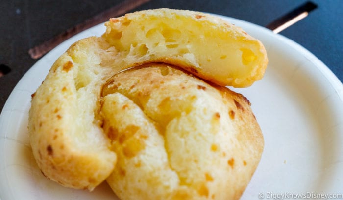 Brazil Review 2017 Epcot Food and Wine Festival Brazilian Cheese Bread cross-section