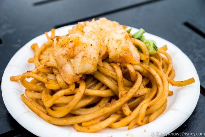 China Review 2017 Epcot Food and Wine Festival Black Pepper Shrimp with Garlic Noodles