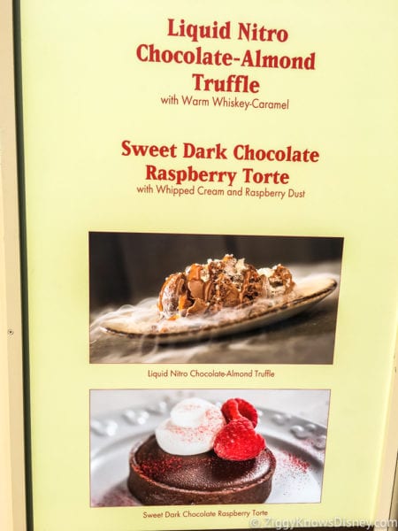 Chocolate Studio Review 2017 Epcot Food and Wine Festival Chocolate Studio Menu Pics