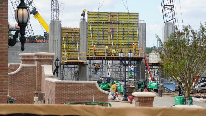 Star Wars Galaxy's Edge Construction Progress gate