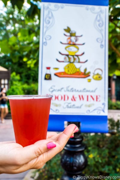 Pomegranate Beer Review 2017 Epcot Food and Wine Festival in the palm of your hand