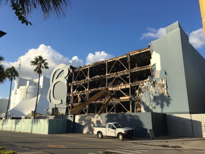 DisneyQuest Demolition from street