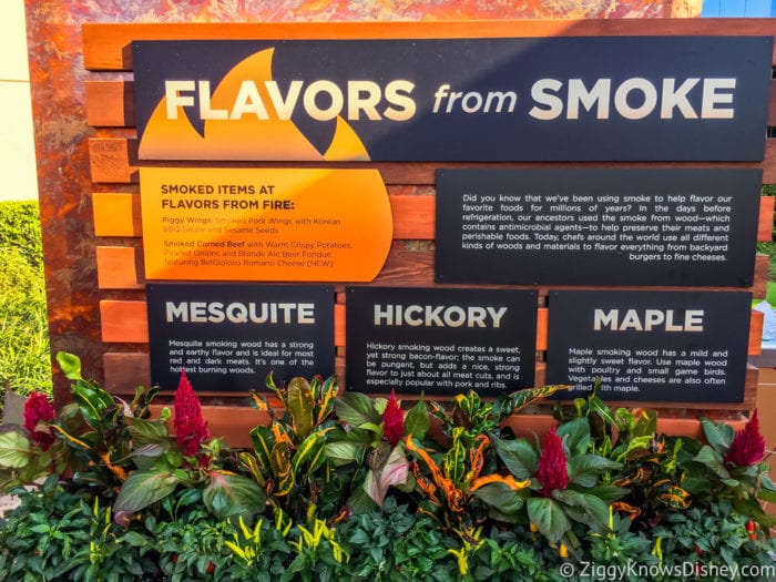 Flavors from Fire Review 2017 Epcot Food and Wine Festival flavors from smoke