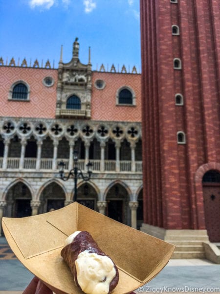 Italy Review 2017 Epcot Food and Wine Festival Chocolate Cannoli