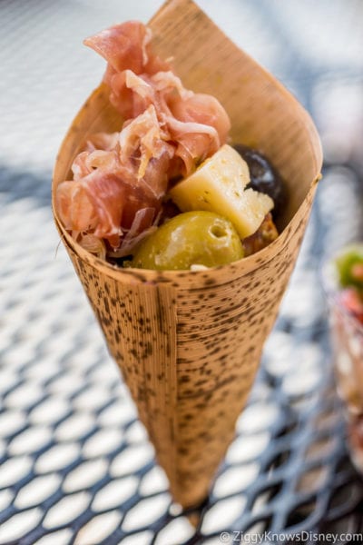 Spain Review 2017 Epcot Food and Wine Festival Charcuterie in a Cone