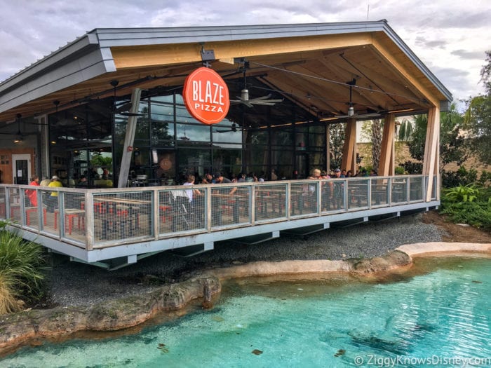 Blaze Pizza bag outsideHurricane Irma in Walt Disney World