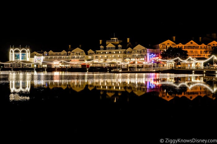 Hurricane Irma in Walt Disney World Boardwalk at Night