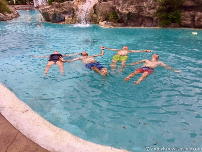 Hurricane Irma in Walt Disney World yacht and beach club pool before hurricane