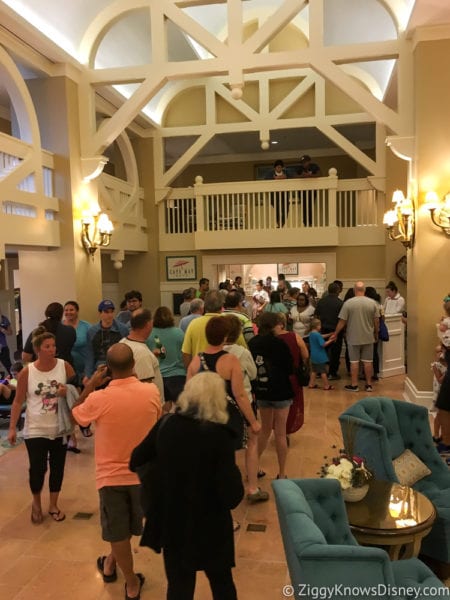 Hurricane Irma in Walt Disney World beach club line for Cape May Cafe