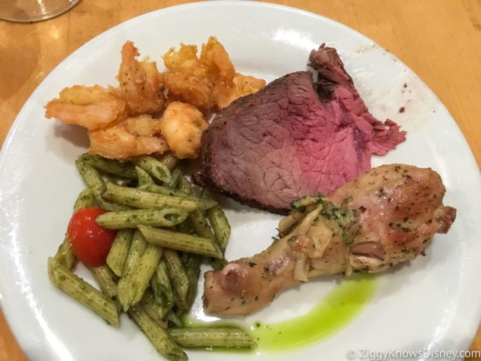 Hurricane Irma in Walt Disney World cap may cafe buffet plate chicken and beef