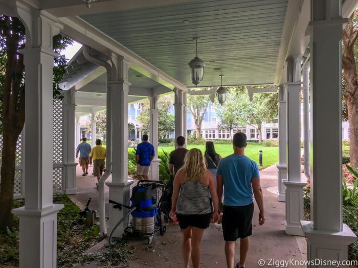 Hurricane Irma in Walt Disney World beach club villas entrance