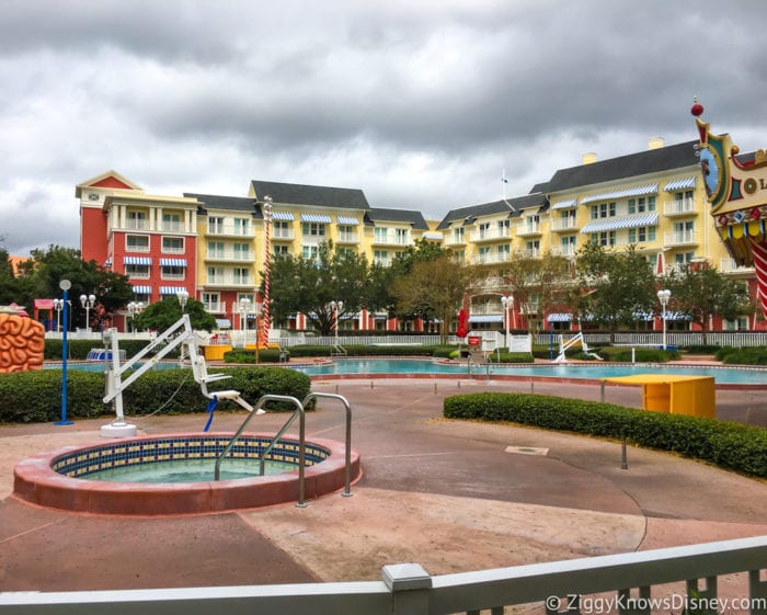 Hurricane Irma in Walt Disney World boardwalk pool