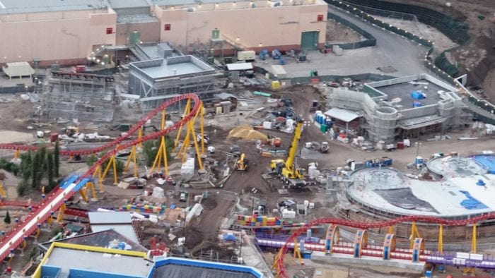 Toy Story Land Construction Update October midway mania entrance