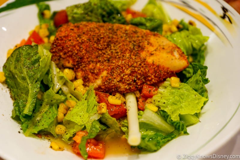 Carioca's Dinner Review Blackened Chicken Salad