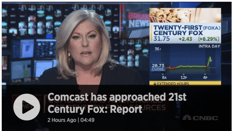 Comcast Interested in Buying 21st Century Fox