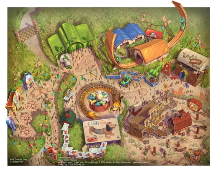Toy Story Land Concept Art Shanghai Disneyland