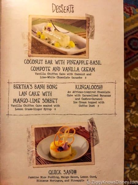 Skipper Canteen Review Dessert Menu