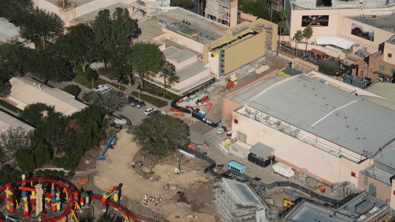 Toy Story Land Construction Update November Entrance from back