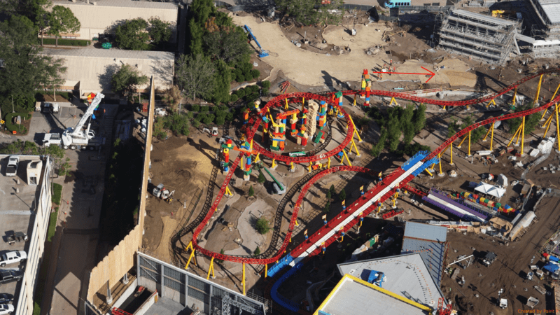 Toy Story Land Construction Update November slinky dog dash footprint