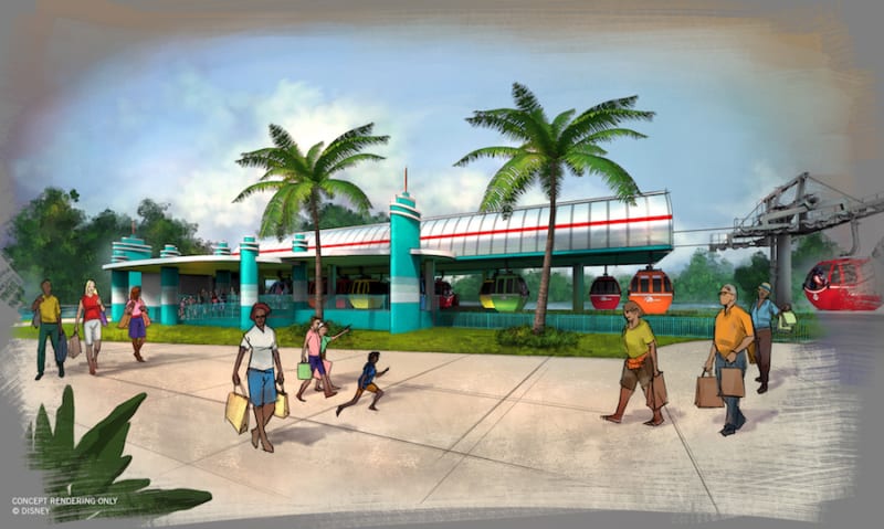 New Disney Skyliner Concept Art Released Hollywood studios