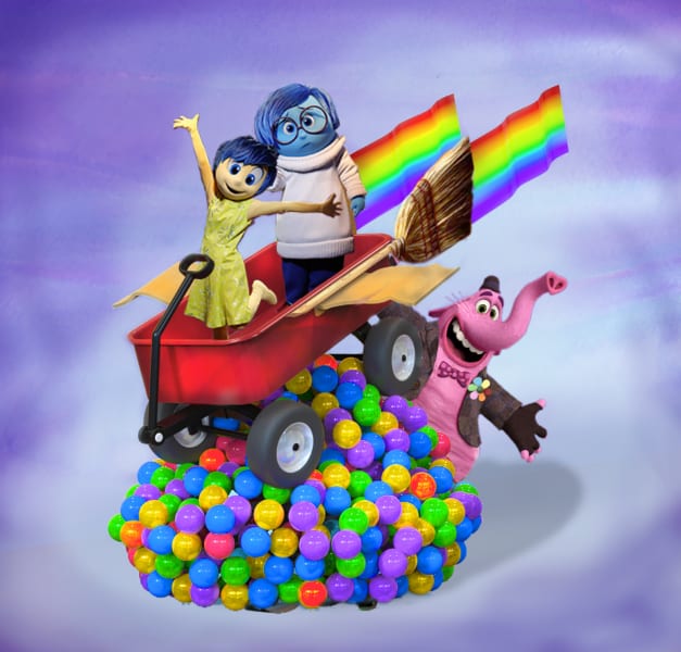 New Pixar Play Parade Floats Disneyland inside out