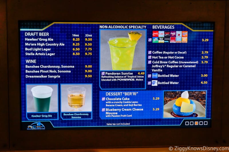 Satu'li Canteen Review Pandora drinks menu