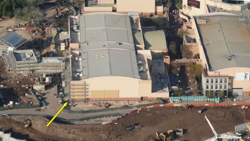Toy Story Land Construction Update December midway mania building