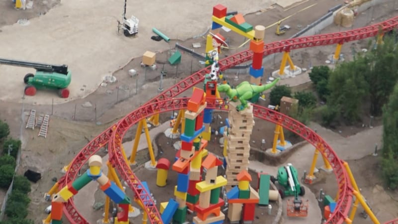Toy Story Land Construction Update December rex and jessie