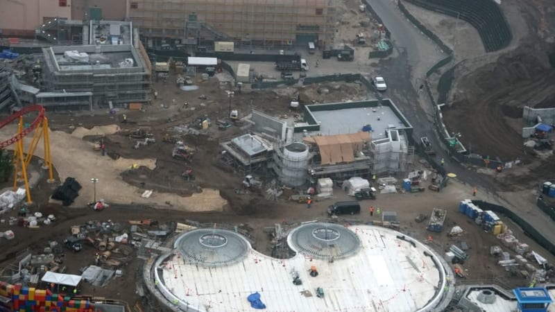 Toy Story Land Construction Update December woody's lunchbox