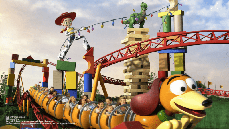 New Toy Story Land Concept Art slinky dog dash