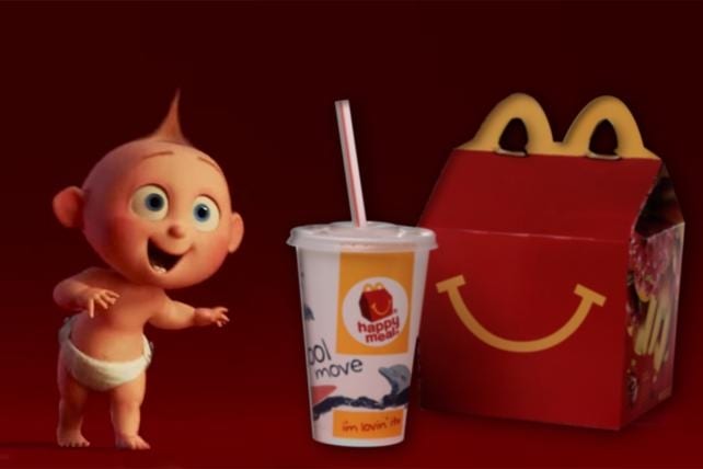 Disney McDonald's Happy Meals incredibles 2