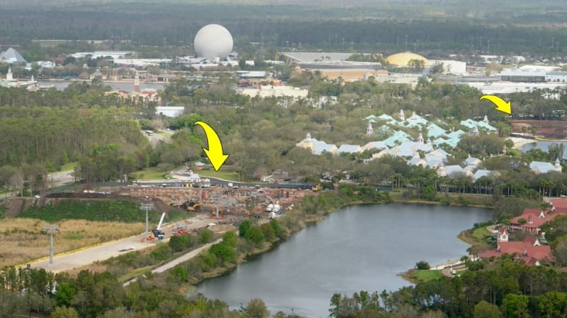 Disney Skyliner Stations Walt Disney World Caribbean beach