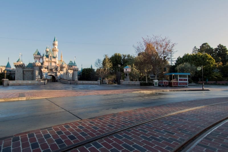 Disneyland Brickwork Main Street USA castle