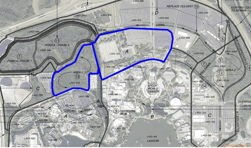 Epcot Hotel Location blue