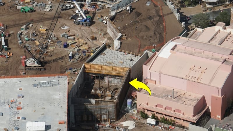 Galaxy's Edge construction update February 2018 wall