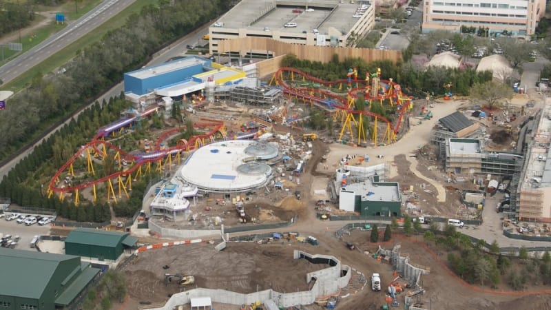 Toy Story Land Landscaping overhead view