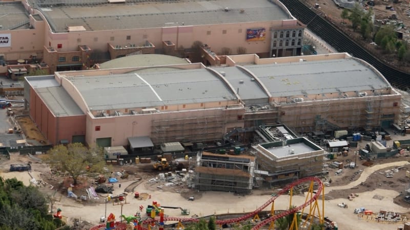 Toy Story Land Landscaping midway mania queue