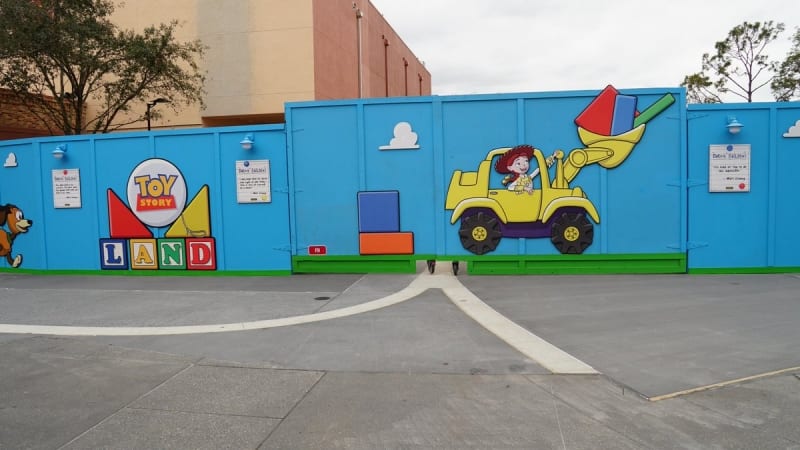 Toy Story Land Construction Update February fence