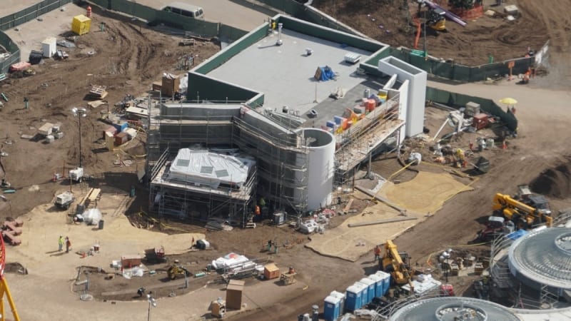 Toy Story Land Construction Update February woody's lunch box