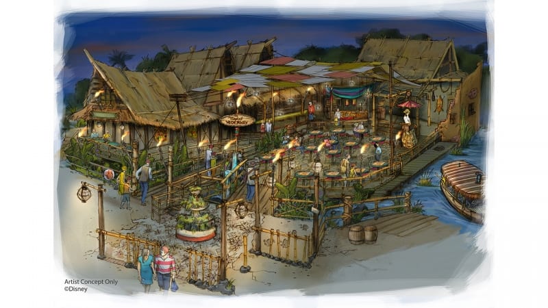 Tropical Hideaway Adventureland Disneyland concept art