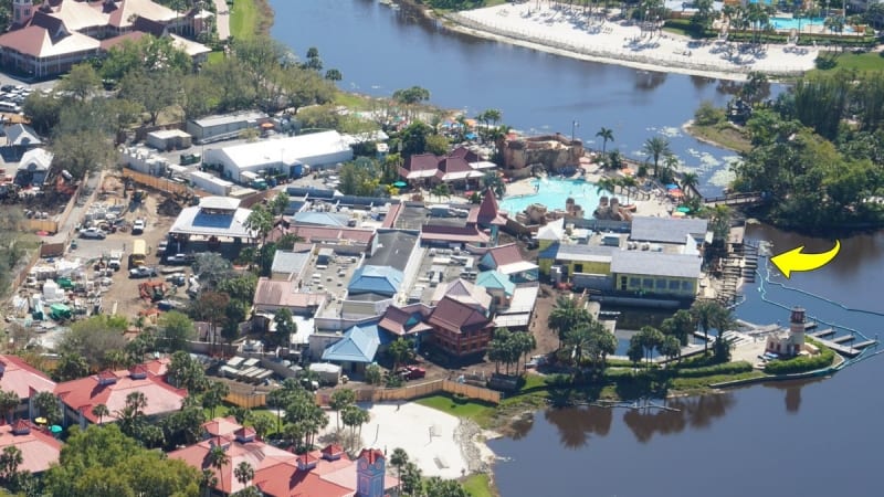 Disney Skyliner Construction Progress March 2018 Caribbean beach port Royale