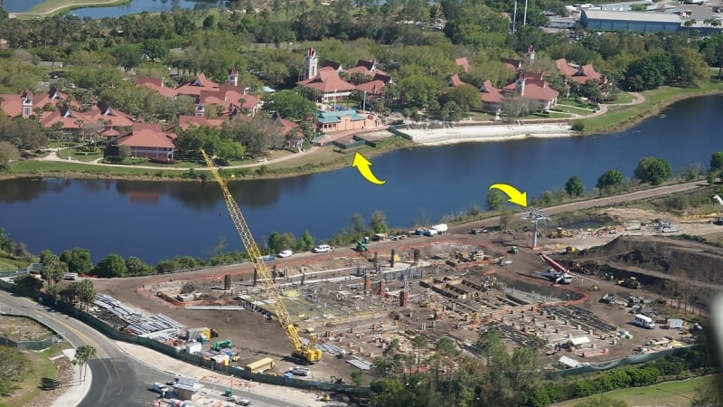 Disney Skyliner Construction Progress March 2018 Caribbean beach resort