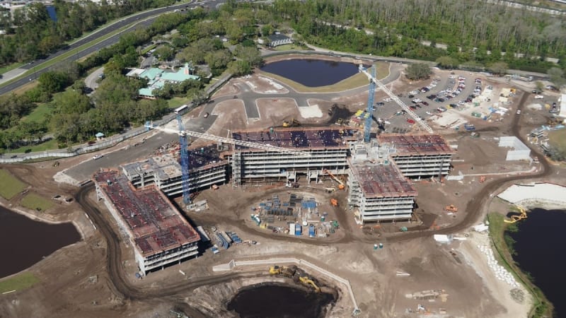 Disney Skyliner Construction Update March 2018 riviera resort