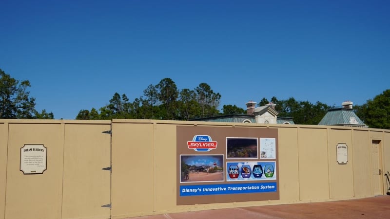 Supports Rise Disney Skyliner Station Epcot