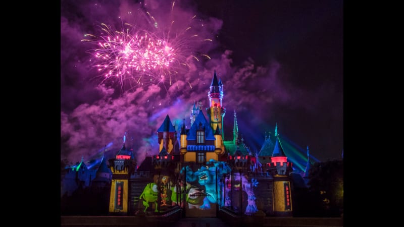 Together Forever A Pixar Nighttime Spectacular sneak peek sleeping beauty castle Disneyland