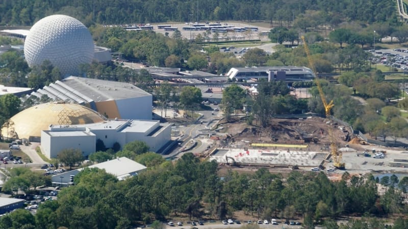 Guardians of the Galaxy Coaster Update March 2018 sky view