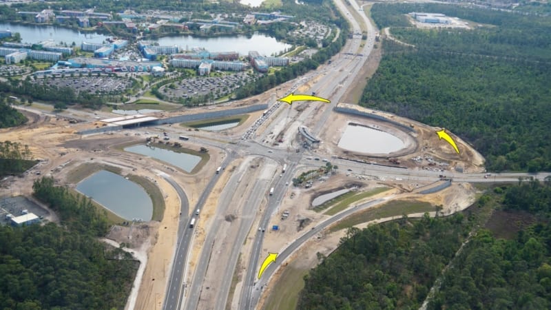 Hollywood Studios Parking Lot Expansion March entrance ramp