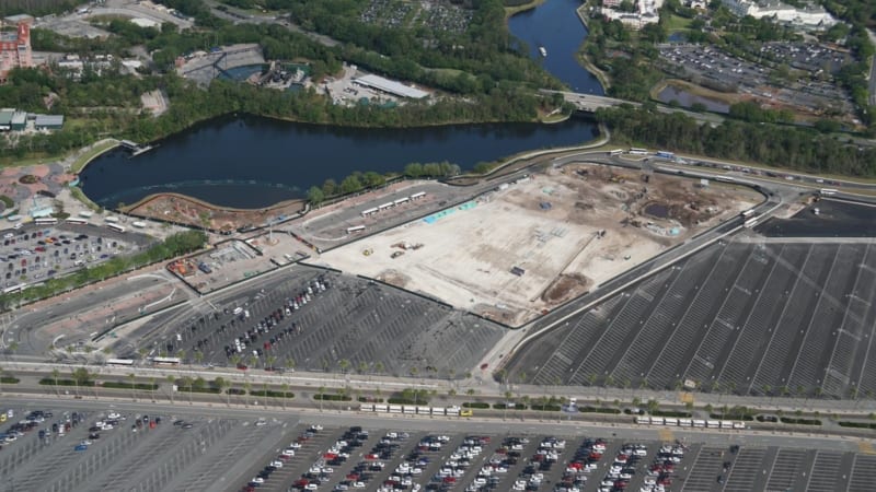 Hollywood Studios Parking Lot Expansion March aerial